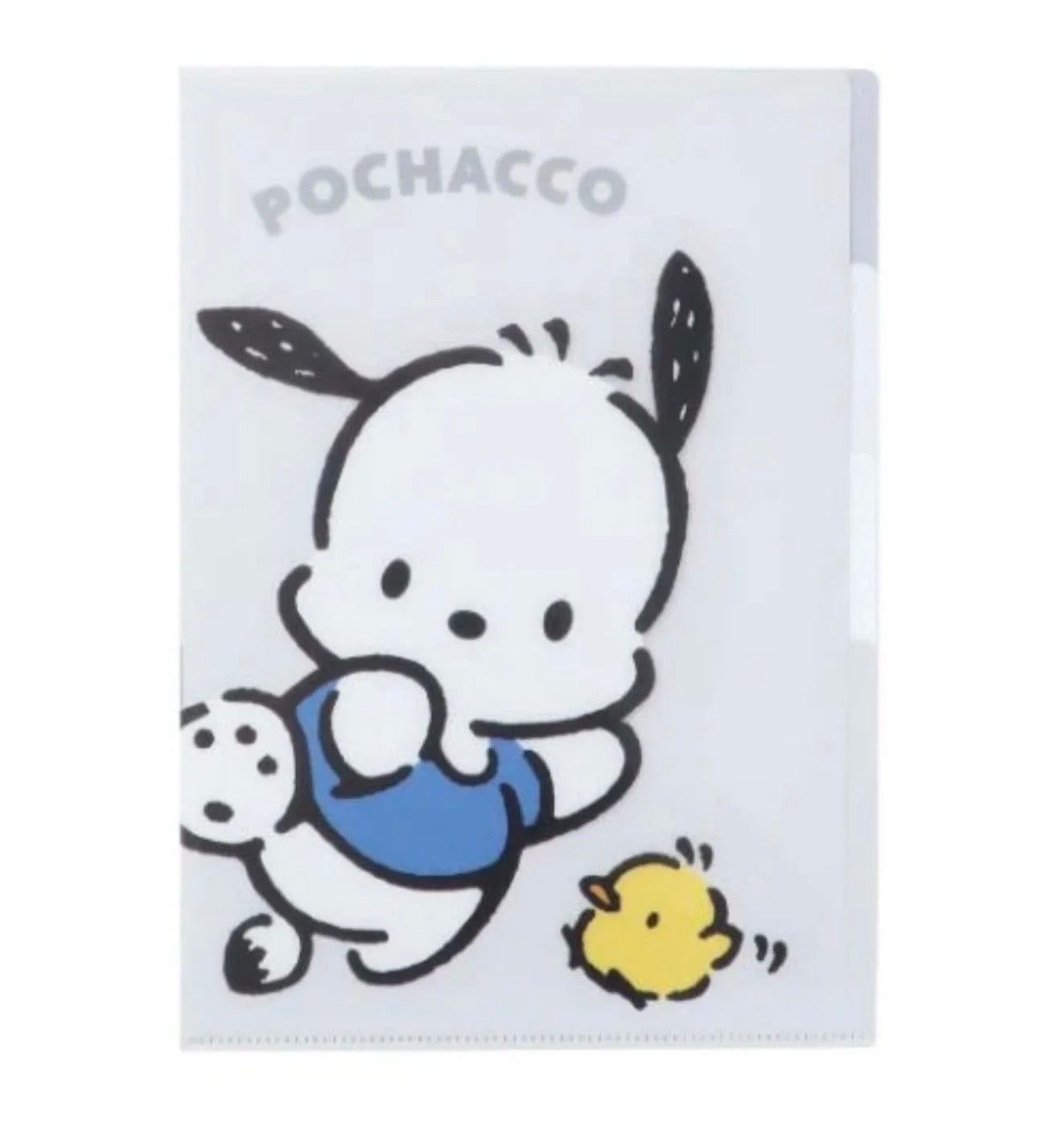 Authentic 2022 Sanrio Kamio Pochacco Die-Cut Pocket 3-Index Document Holder - Brand New with Tags