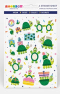 Turtley Fun Glossy Sticker Sheet