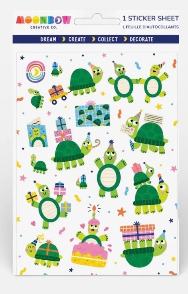 Turtley Fun Glossy Sticker Sheet